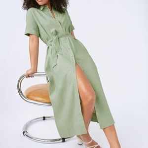 ARITZIA WILFRED ELETA LINEN DRESS